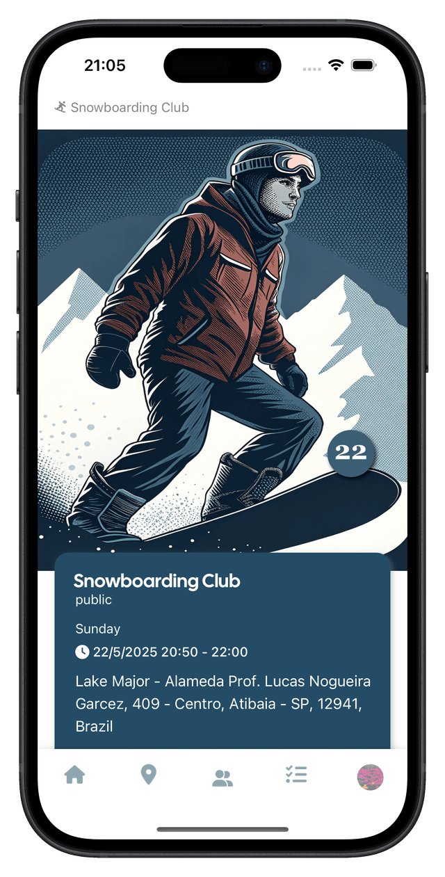 Crewters app screenshot displaying trophies and achievements system